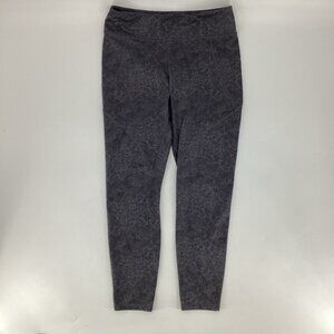 Patagonia Leggings Women's Size Large Wild Gray Pattern Full Ankle Length Yoga